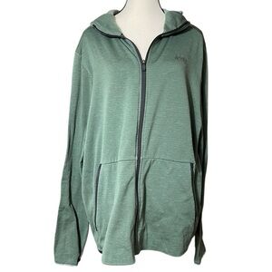 REI Co-op Full Zip Green Two‎ Zip Pockets Lightweight Outdoors Hiking Jacket L